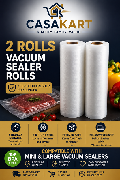 CASAKART FRESHLOCK SEAL BAGS x2 rolls