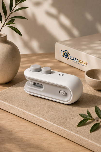 CasaKart FreshLock Mini™ 2-in-1 Portable Bag Sealer