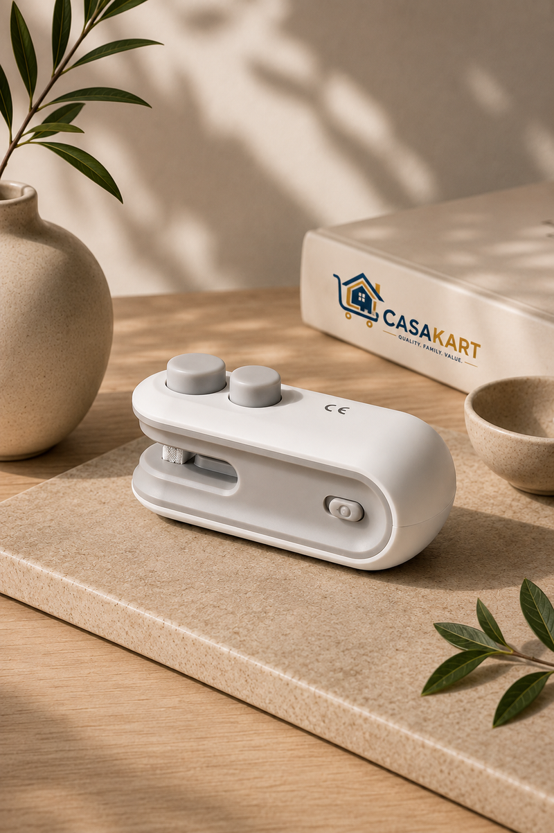 CasaKart FreshLock Mini™ 2-in-1 Portable Bag Sealer