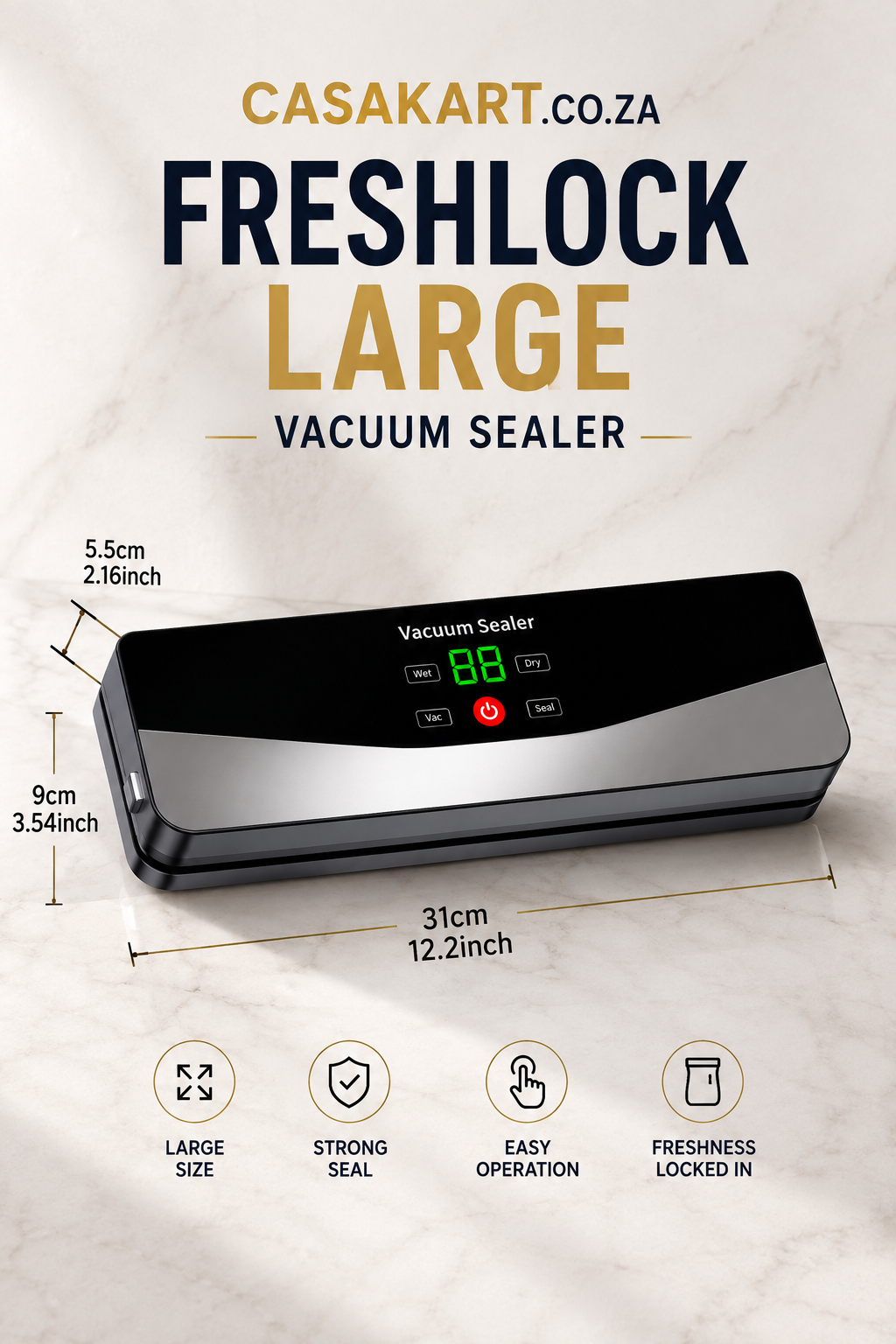 Casakart Freshlock Large Vacuum Sealer™