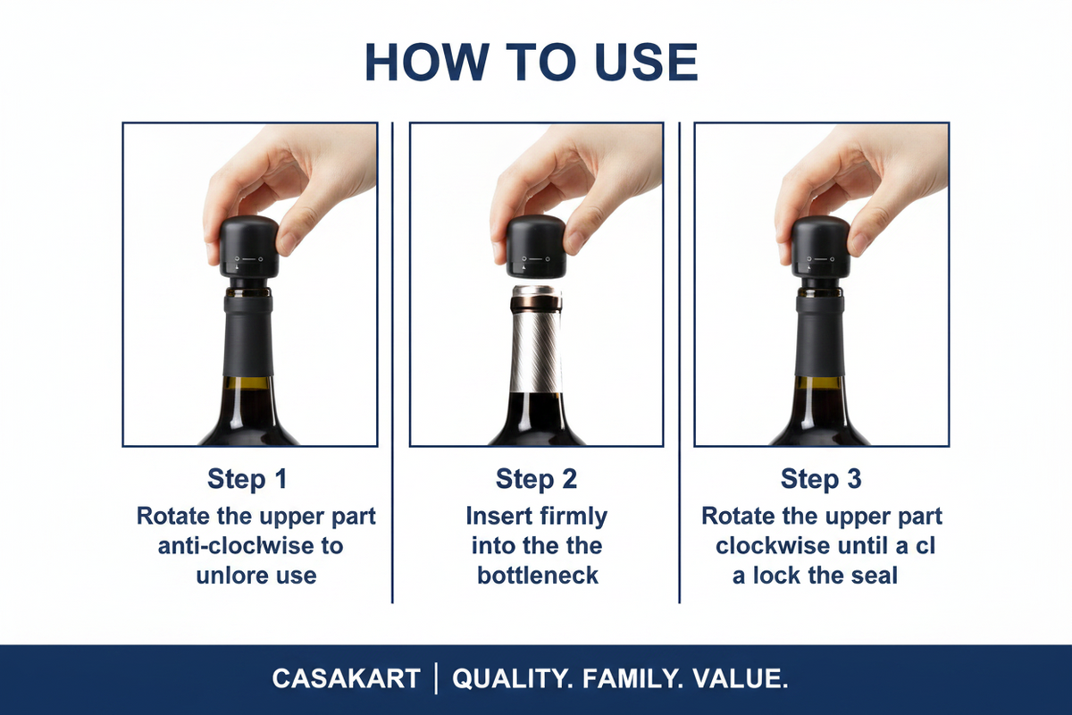 CasaKart Freshlock Wine/Champane Saver™